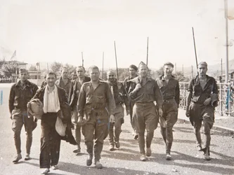 Prisioneros americanos liberados en España, Hendaya